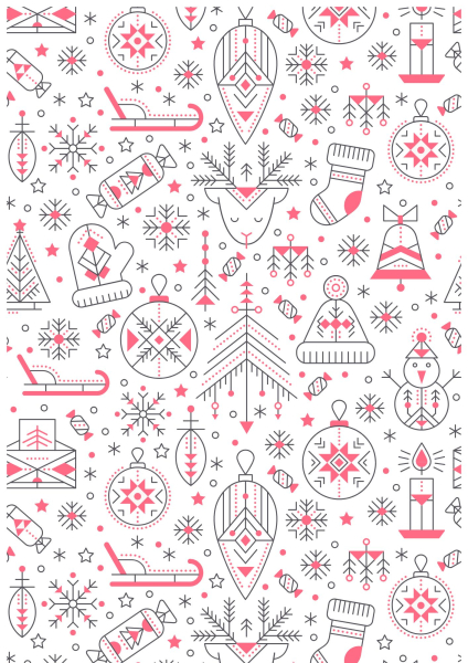 Schoko Transferfolie A4 - Weihnachten nordisch