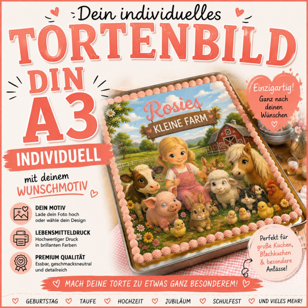 Lebensmitteldruck auf Fondantpapier A3