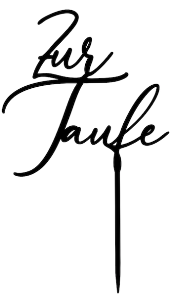 Topper "Zur Taufe" - modern