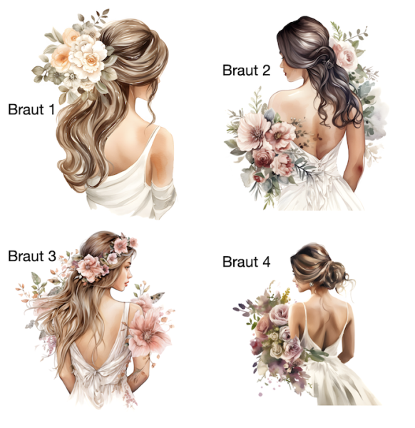 Ausdruck "Bride to be" - Motivauswahl