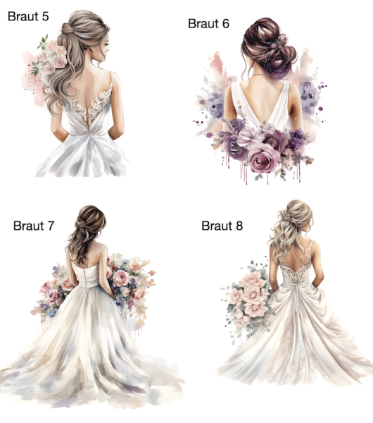 Ausdruck "Bride to be" - Motivauswahl