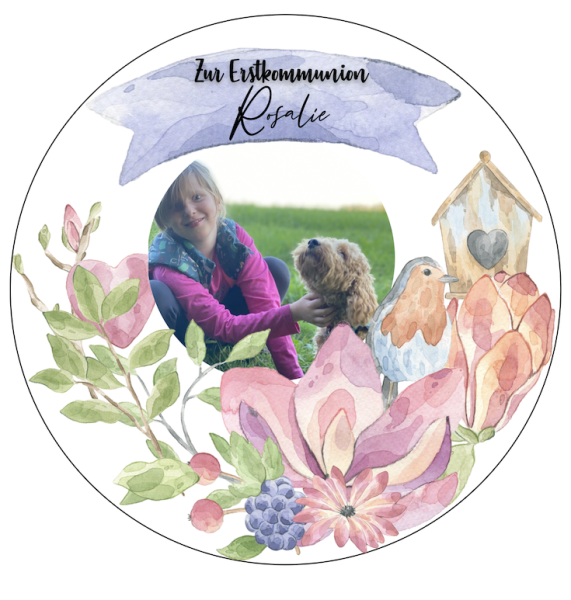 Ausdruck "Frühling" mit deinem Wunschbild -& -text