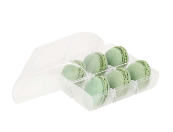 Cake-Masters Macarons Schalen Grün 6 Stk. + Box