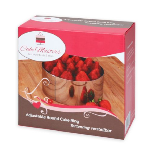 Tortenring verstellbar 8cm hoch von Cake-Masters