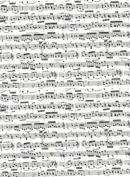Schoko Transferfolie A4 - Musiknoten