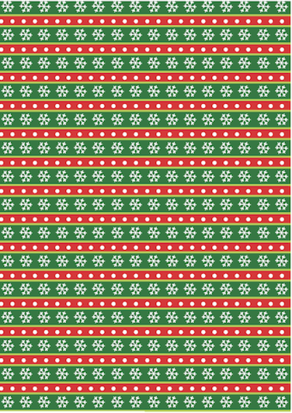 Schoko Transferfolie A4 - Schneeflocken rot-grün