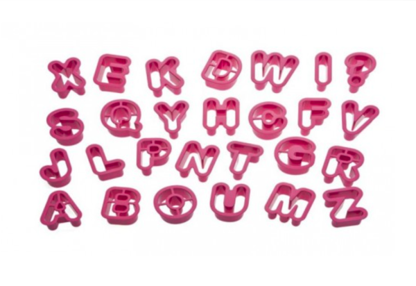 ABC + Fragezeichen Ausstecher-Set von Decora