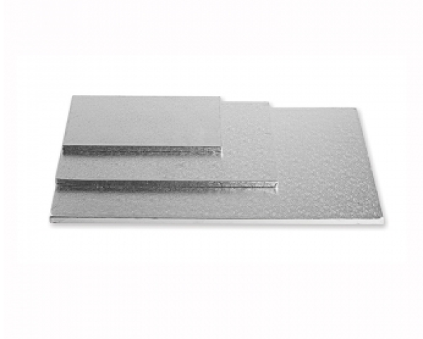 Decora Cake Drum Quadrat/Rechteck SILBER