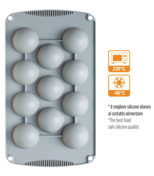 Halbkugel Silikonbackform 5cm von Decora