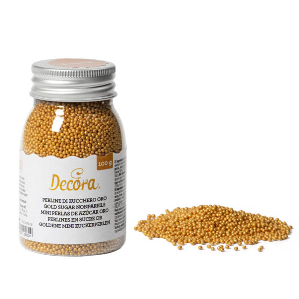 Decora Nonpareils Gold 100g
