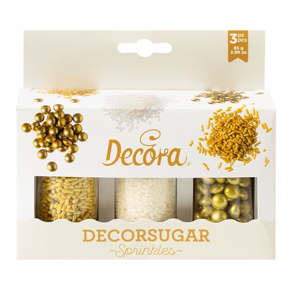 Zuckerstreusel Metallic Gold