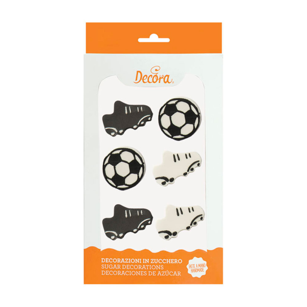 Zucker Dekor Fußball 6 Stk.