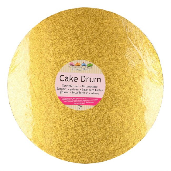 Funcakes Cake Drum DM 20 cm Gold