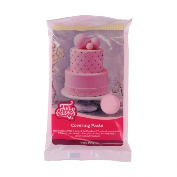 Funcakes Covering Paste Baby Rosa 500g - MHD 10/24
