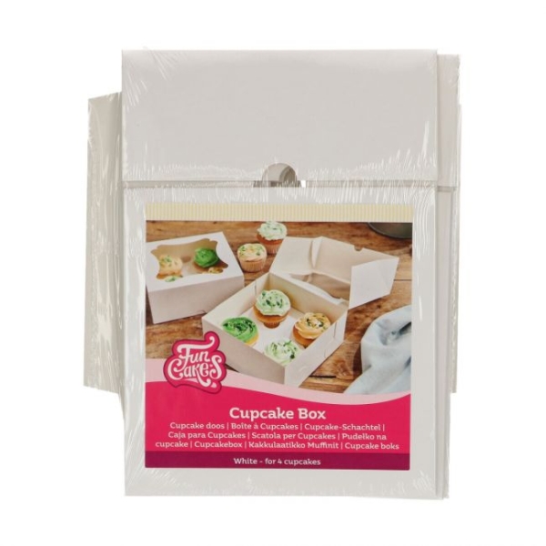 Funcakes Box für 4 Cupcakes - 3 Stk.