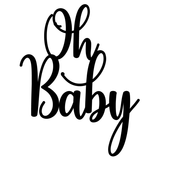 Topper "Oh Boy" oder "Oh Girl" oder "Oh Baby"