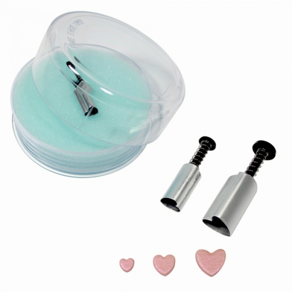 PME Herz 3-teiliges Ausstecher-Set mit Auswerfer