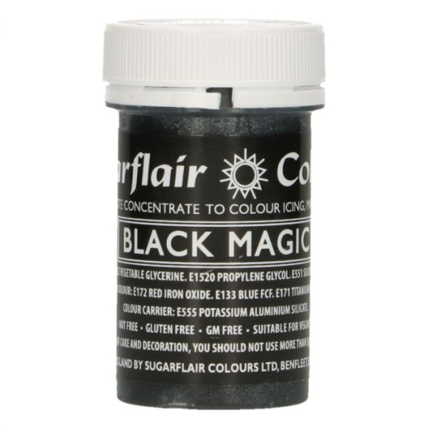 Lebensmittelfarbe Satin Black Magic