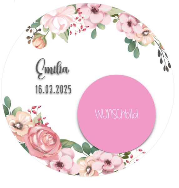 Ausdruck "Floral" mit deinem Wunschbild -& -text
