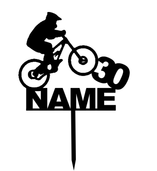 Individueller Topper Mountainbike "Name mit oder ohne Zahl"