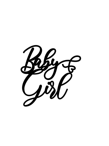 Topper "Baby Girl" oder "Baby Boy"