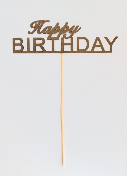 Topper "Happy Birthday"