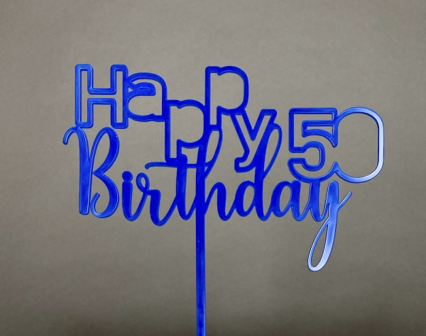 Topper "Happy Birthday..." mit Wunschzahl