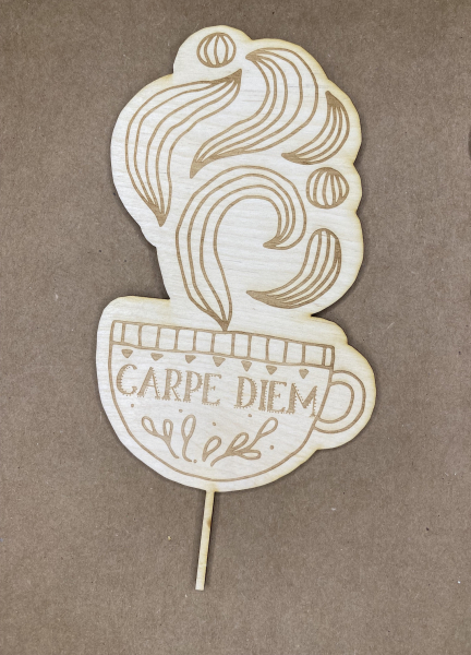 Topper graviert "Carpe Diem"