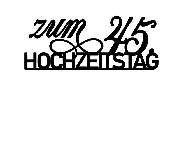 Topper "zum ??. Hochzeitstag" - Deine Wunschzahl