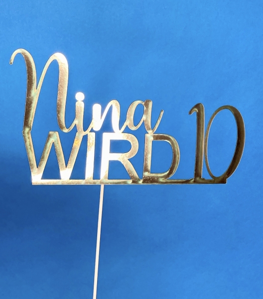 Individueller Topper "Name wird ..." - Wunschtext