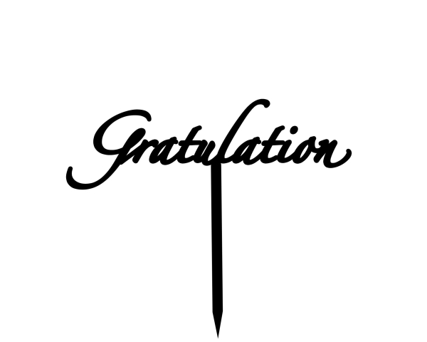 Topper "Gratulation"