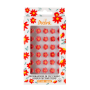 Zucker Blumen Dekor 30 Stk. rot