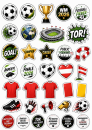 Cupcake Topper mega Set 35 Stück Fußball WM 26