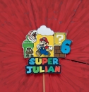 Individueller Topper mit "Super Mario" Deko