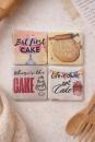 Magnet Set "But first Cake" 4 er Set