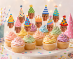 Partyhats - Cake Topper Set ESSBAR