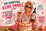 Happy Birthday lustiges Tortenbild - Frauen