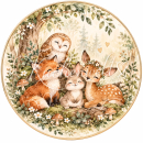Taufe Tortenbild - Der kleine Wald voller Wünsche