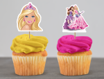 Cupcake Topper Set "Barbie" 12 Stk. - Materialauswahl