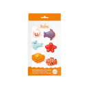 Zucker Dekor Unterwassertiere 6 Stk.