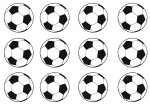 Cupcake Topper "Fußball"
