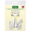 Einhorn "Ohren, Wimpern & Horn" Silikonform von Katy Sue