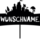 Topper "Fortnite" mit Namen